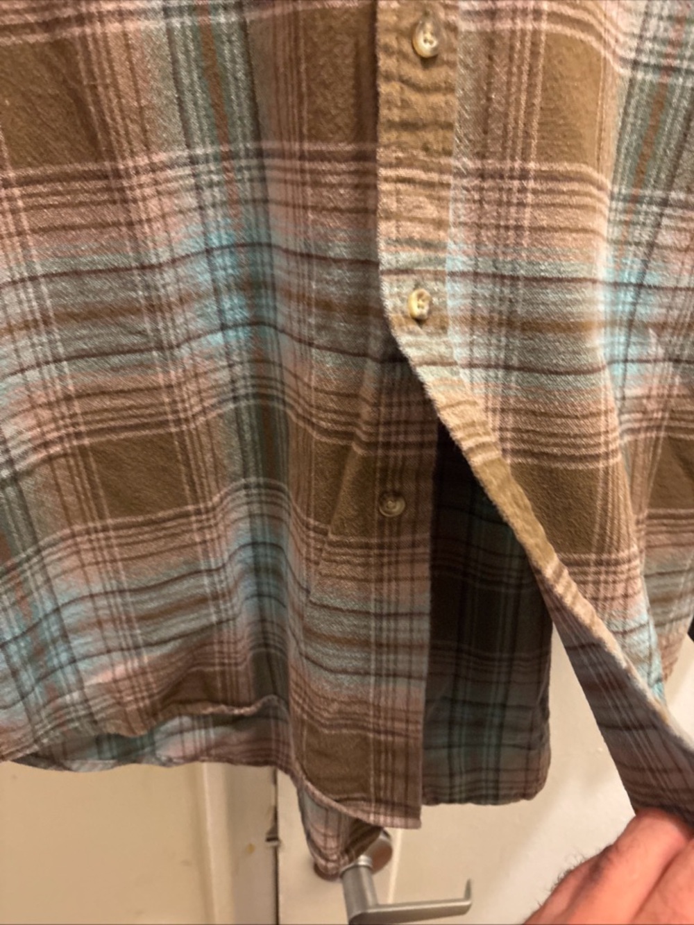 Men's Pendleton Plaid Flannel Button-Up Shirt size XL - Picture 8 of 10